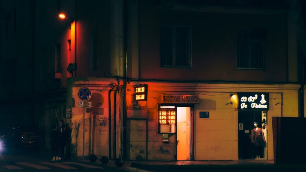 トビリシの夜の旧市街