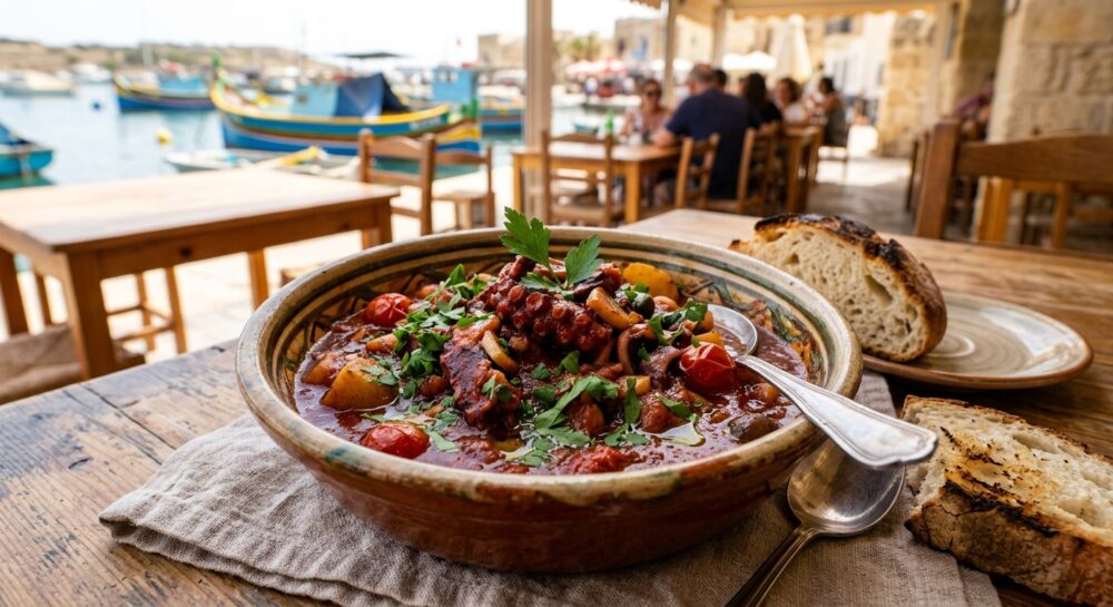 ストゥッファット・タル・カラマリ｜イカのトマト煮込み