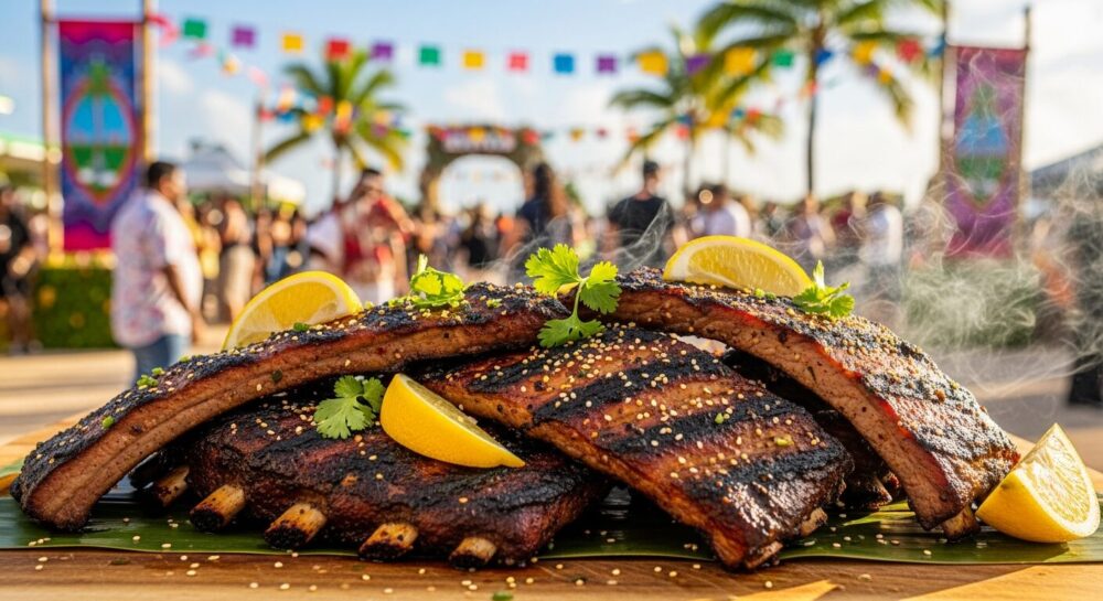 チャモロBBQの料理写真（グアム）