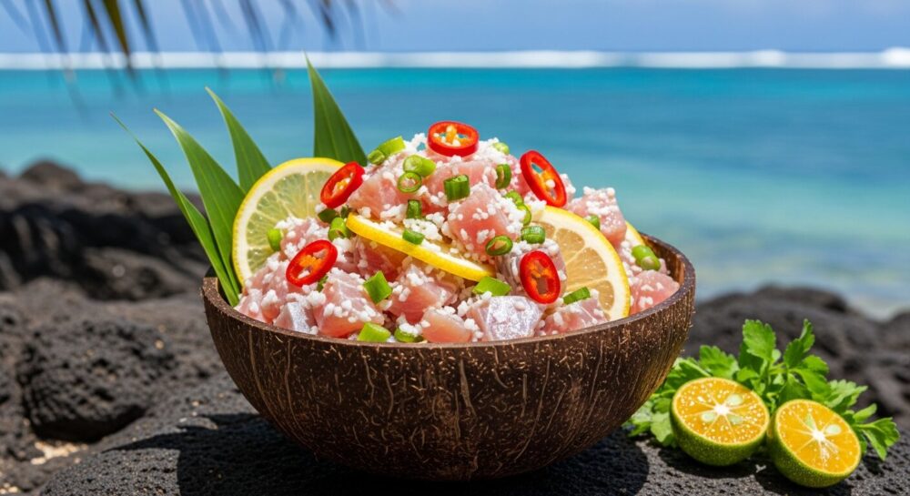 シーフードケラグエンの料理写真（グアム）