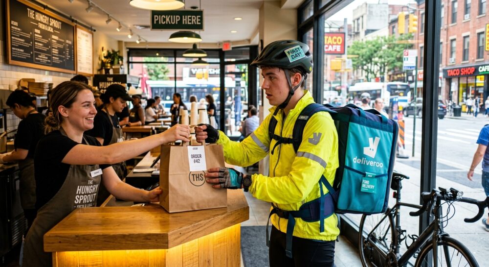 いざ初配達。最初の1件が一番緊張した