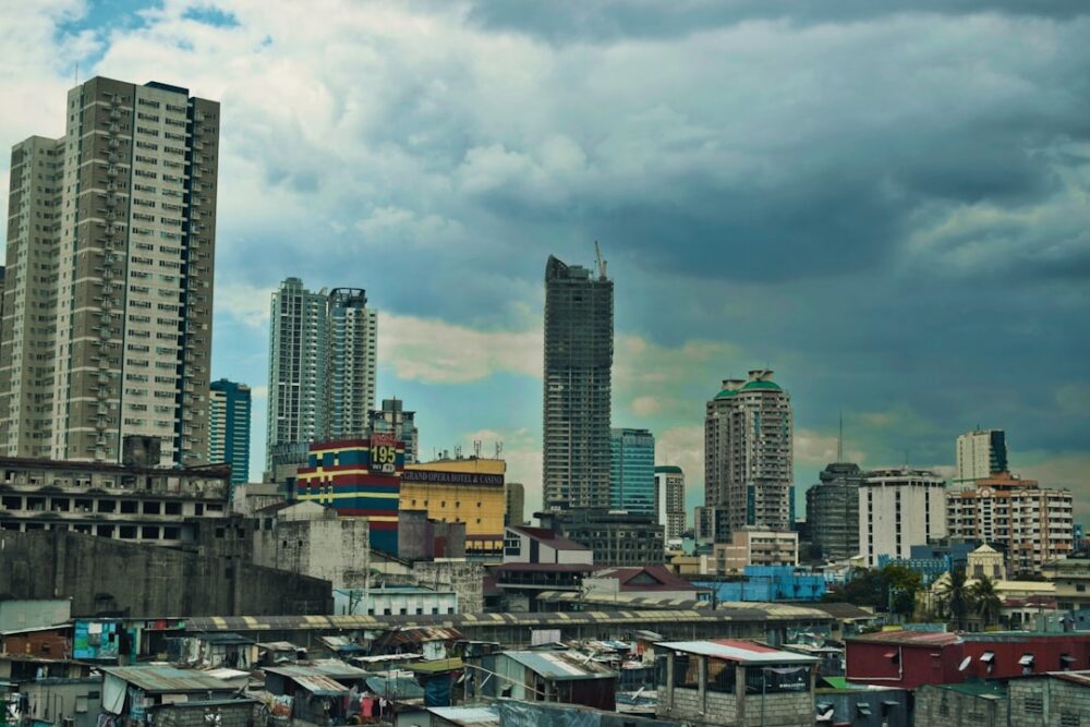 typhoon storm rain philippines manila