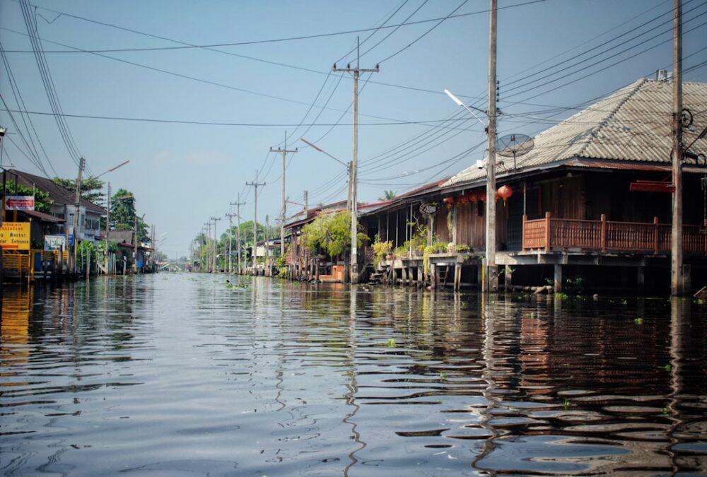 thailand flood disaster street