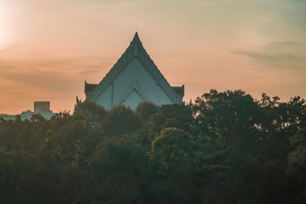 thailand temple sunset emergency safety