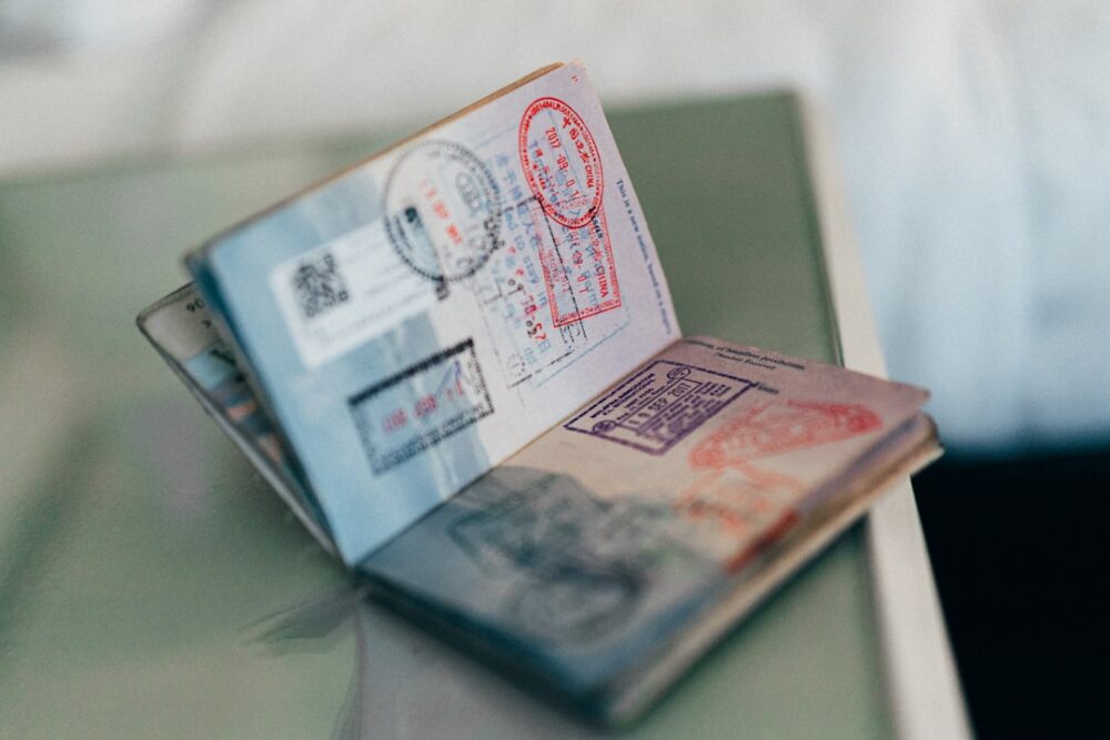 passport visa stamp travel preparation