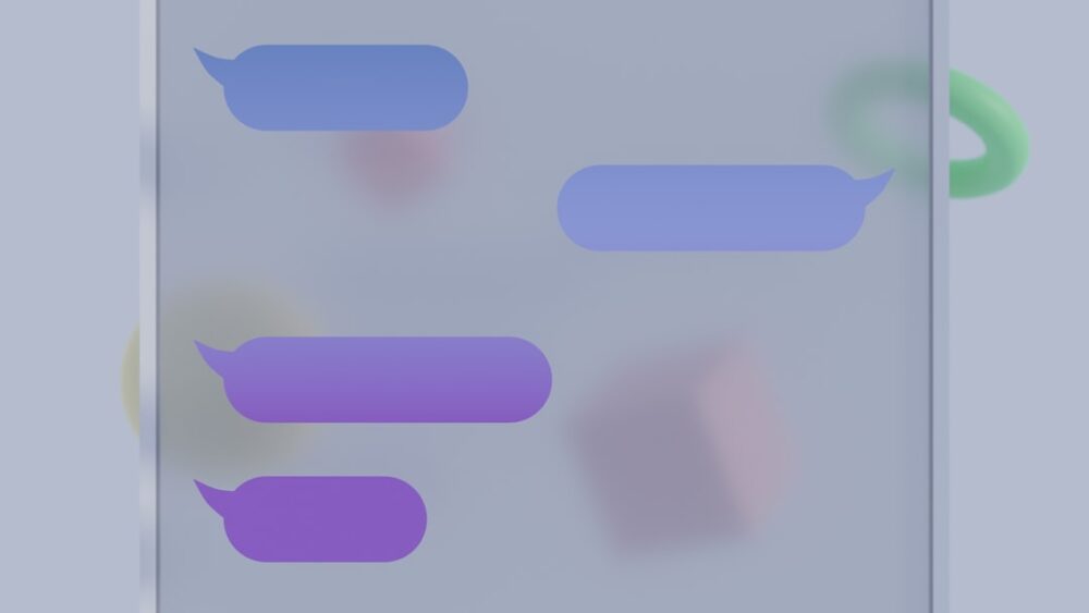 team chat communication smartphone message
